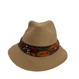 Vintage ACTWU Union Made Safari Bucket Hat Tan Textile Workers Size Large